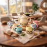 Royal Elephant Print Tea Set | Kettle (960 ml) & 6 Cups (160 ml)