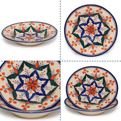 Pasta Plate Set of 2| Multicolour | 450 ml each