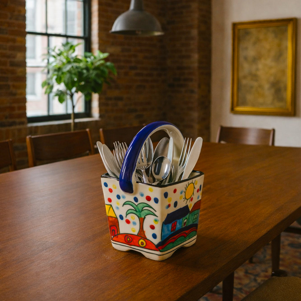 Spoon Stand & Cutlery Basket for Kitchen