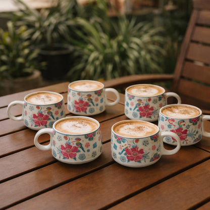 Coffee Mugs Set of 6 | 200 ml