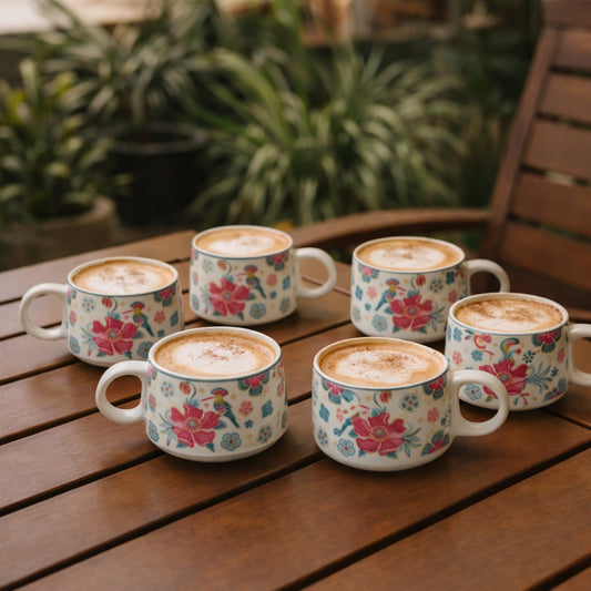 Coffee Mugs Set of 6 | 200 ml
