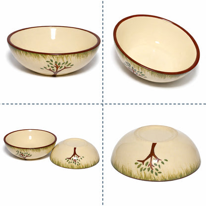 Tree Print Round Shape Dip Bowls