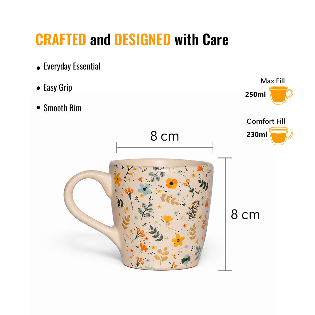 Coffee Mugs Set of 2 | Multicolor | 250 ml