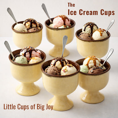 Ice Cream Cups Set of 6 | 180 ml