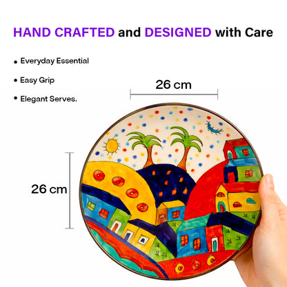 Dinner Serving Plate Set | Multicolour