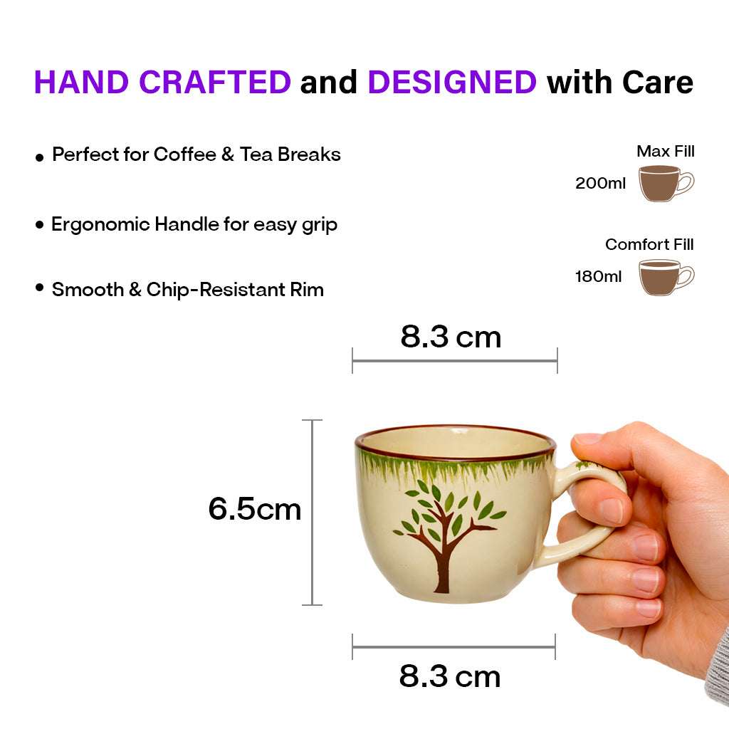 Tea Cups Set of 6 | 200 ml