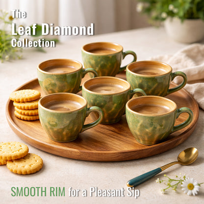 Coffee Mugs Set of 6 | Multicolour | 220ml