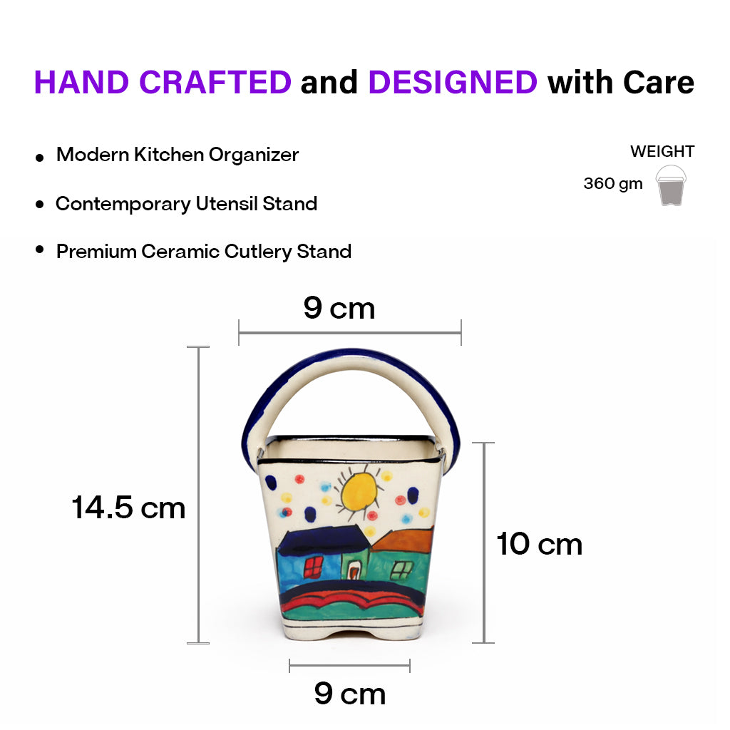 Spoon Stand & Cutlery Basket for Kitchen