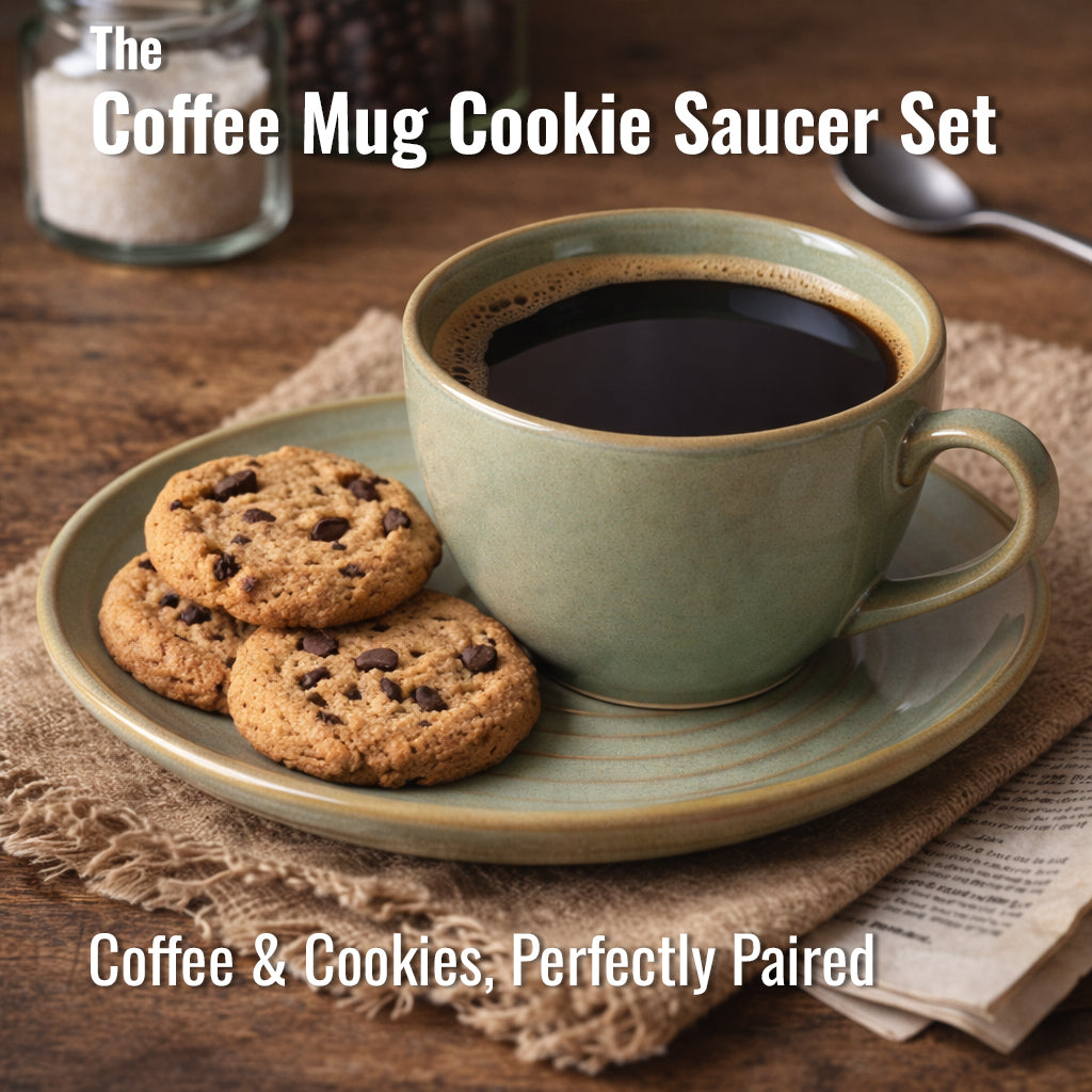 Coffee Mug with Cookie Saucer Set | 270 ml.