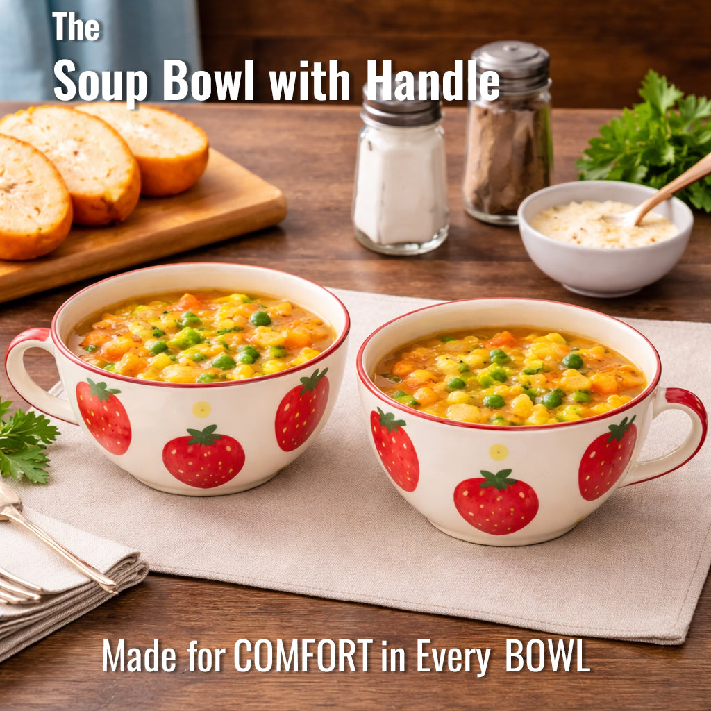 Soup Bowls Set of 2| Multicolour | 400 ml