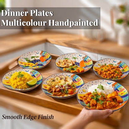 Dinner Serving Plate Set | Multicolour