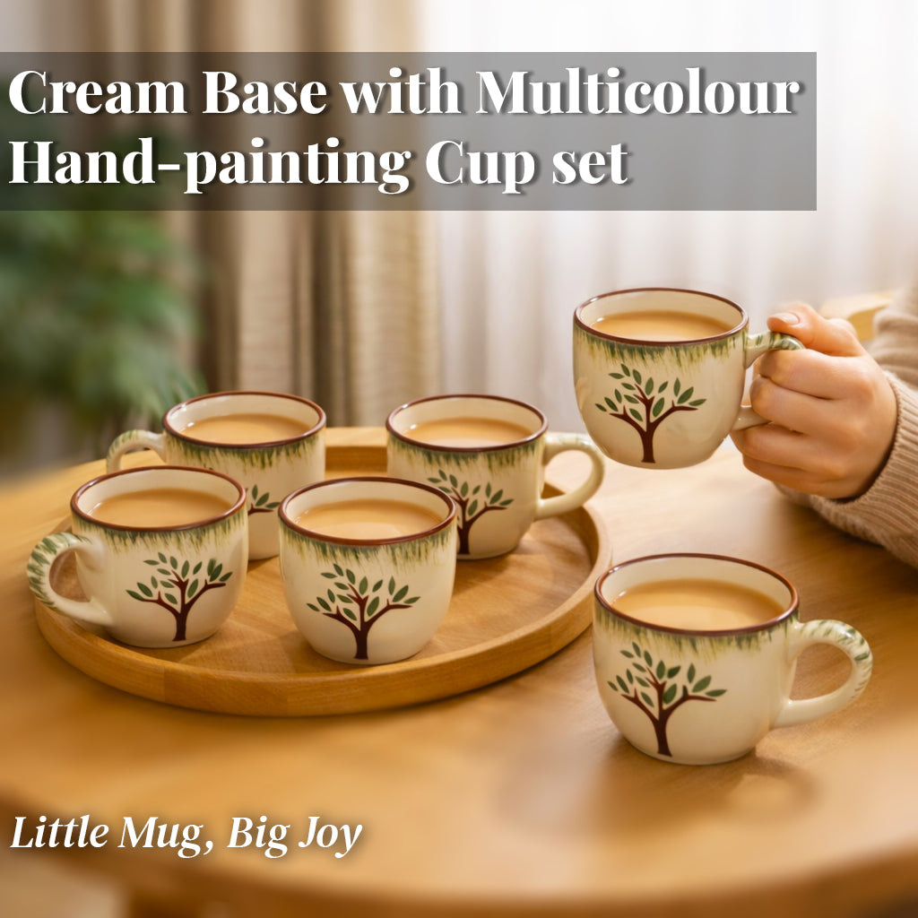Tea Cups Set of 6 | 200 ml