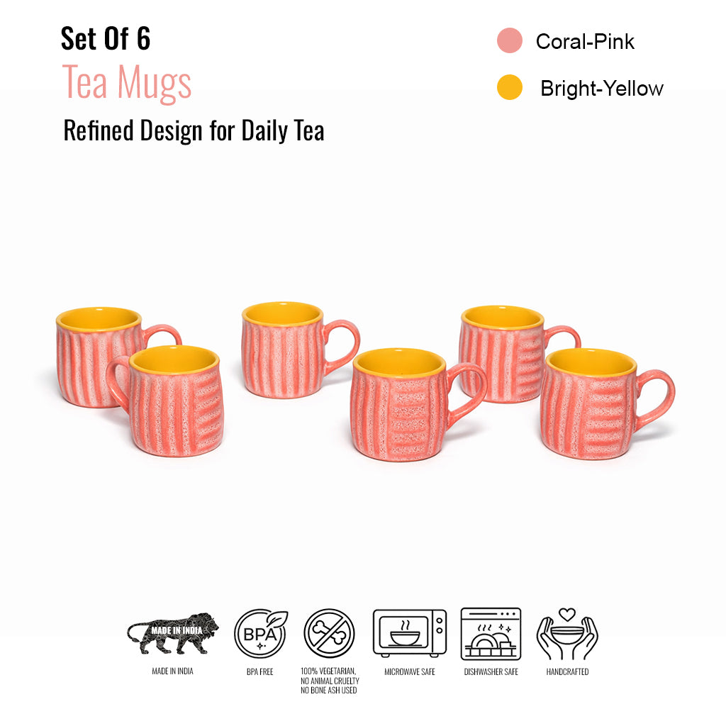 Tea Cups Set of 6 | 160 ml