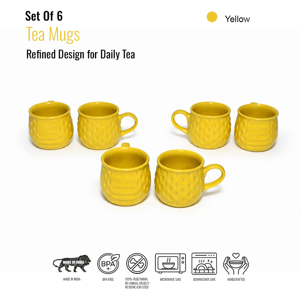 Tea Cups Set of 6 | 150 ml