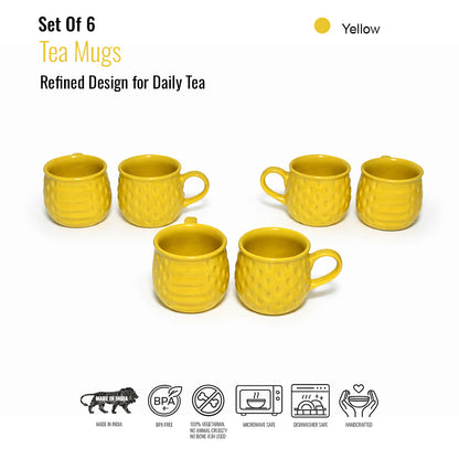 Tea Cups Set of 6 | 150 ml