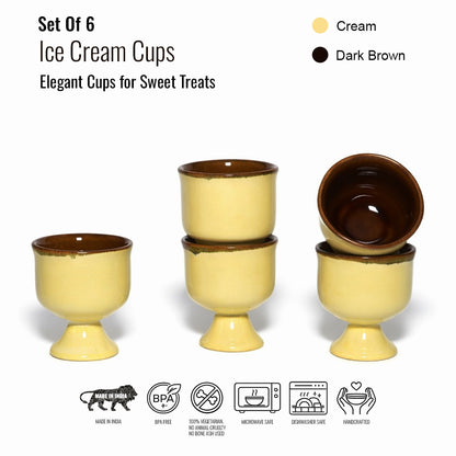 Ice Cream Cups Set of 6 | 180 ml
