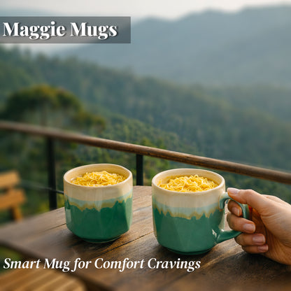 Maggie Mugs Set  of 2 |Dual Colour | 500 ml