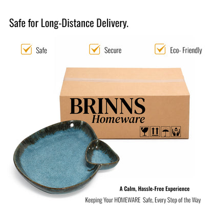 Chip & Dip Plate | Blue