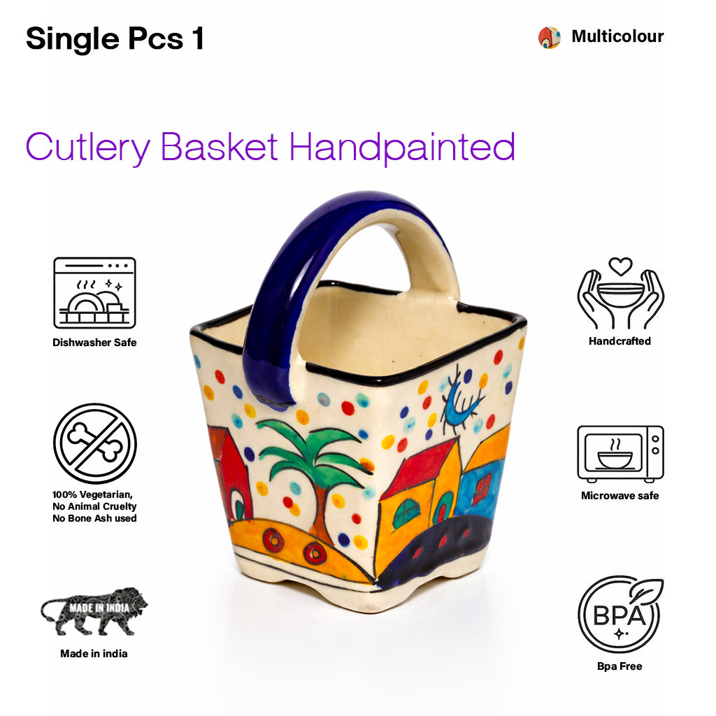 Spoon Stand & Cutlery Basket for Kitchen