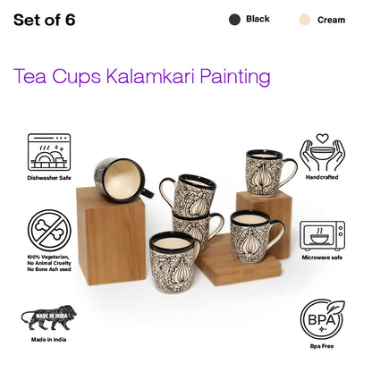 Coffee Mugs Set | Kalamkari Painting | 250 ml