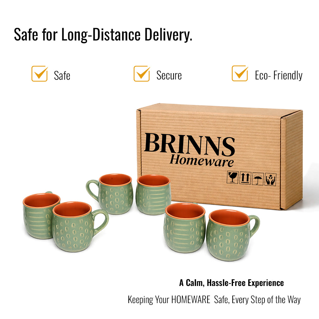 Coffee Mugs Set of 6 | 250 ml