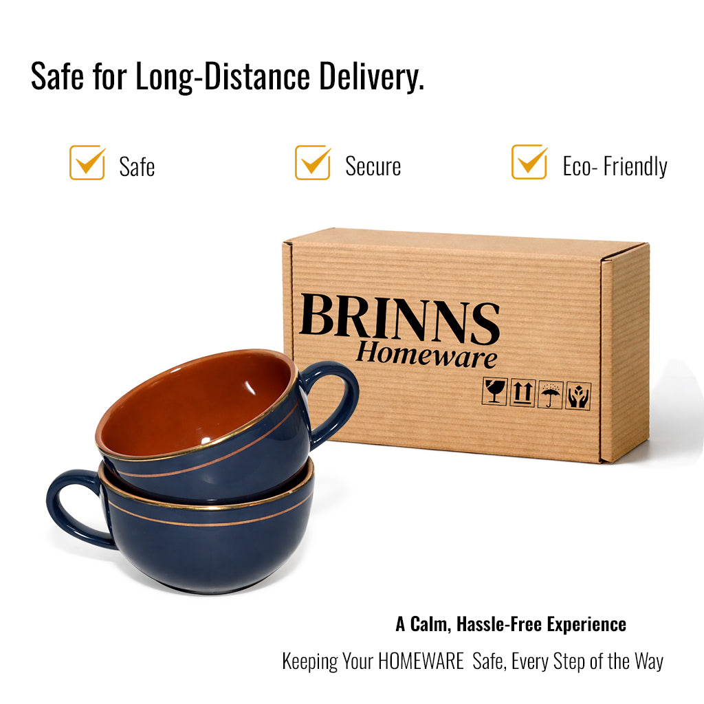 Soup Bowls with Handle Set |350 ml