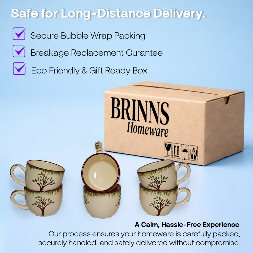 Tea Cups Set of 6 | 200 ml