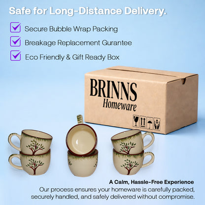 Tea Cups Set of 6 | 200 ml