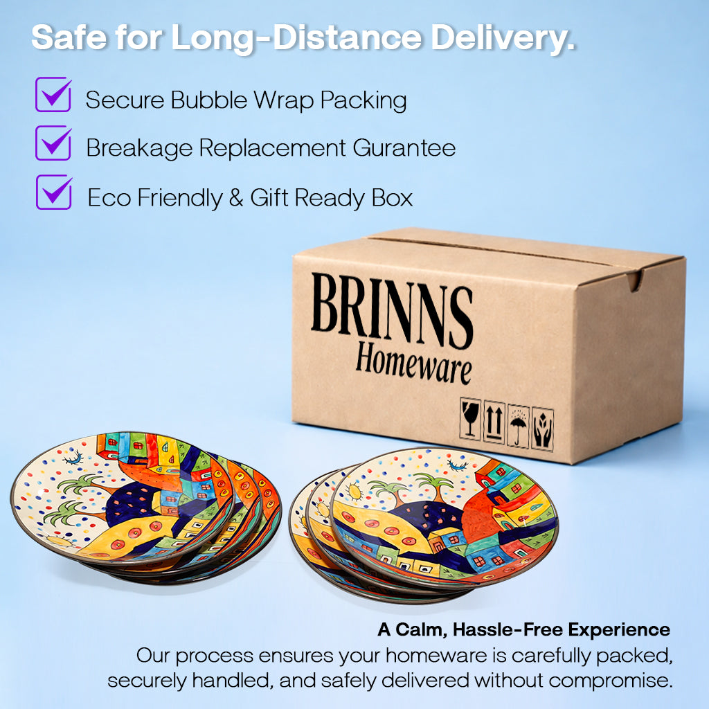 Dinner Serving Plate Set | Multicolour