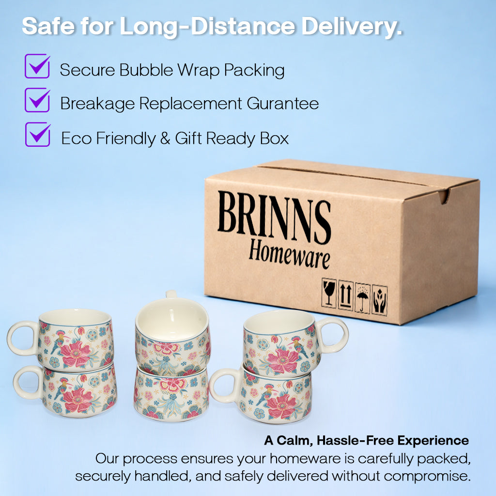 Coffee Mugs Set of 6 | 200 ml