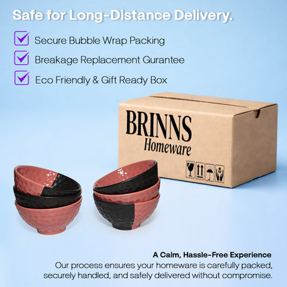 Snack Bowls Sets | Half-Half Colour tone | 350 ml