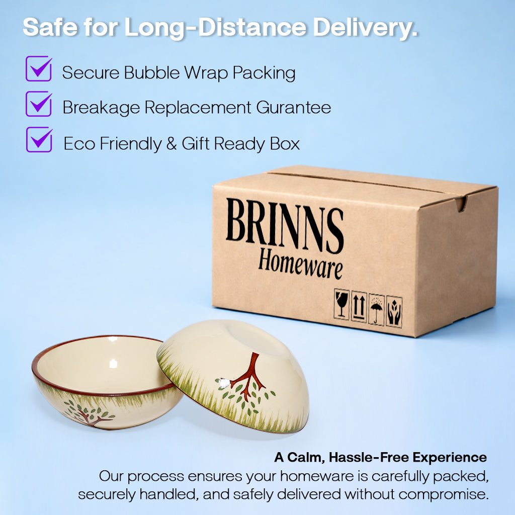 Tree Print Round Shape Dip Bowls