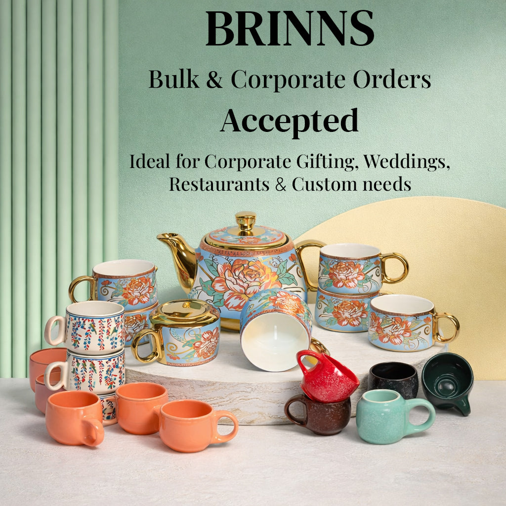 Ceramic Tea Kullads Set of 6 | 180 ml