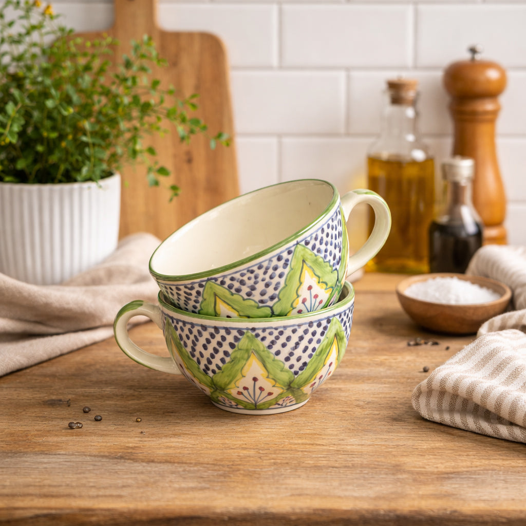 Soup Bowls Set of 2| Multicolour | 400 ml