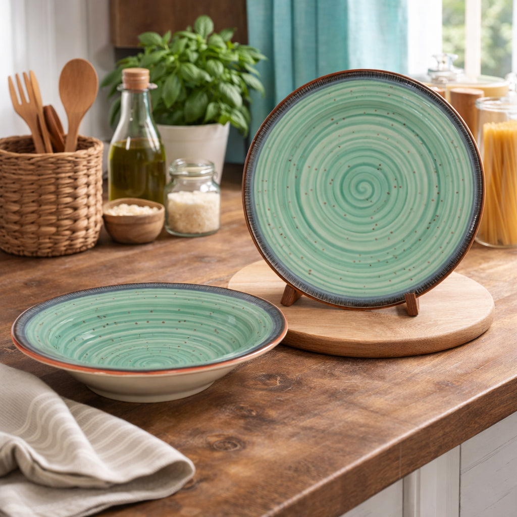 Pasta Plate Set of 2| Multicolour | 450 ml each