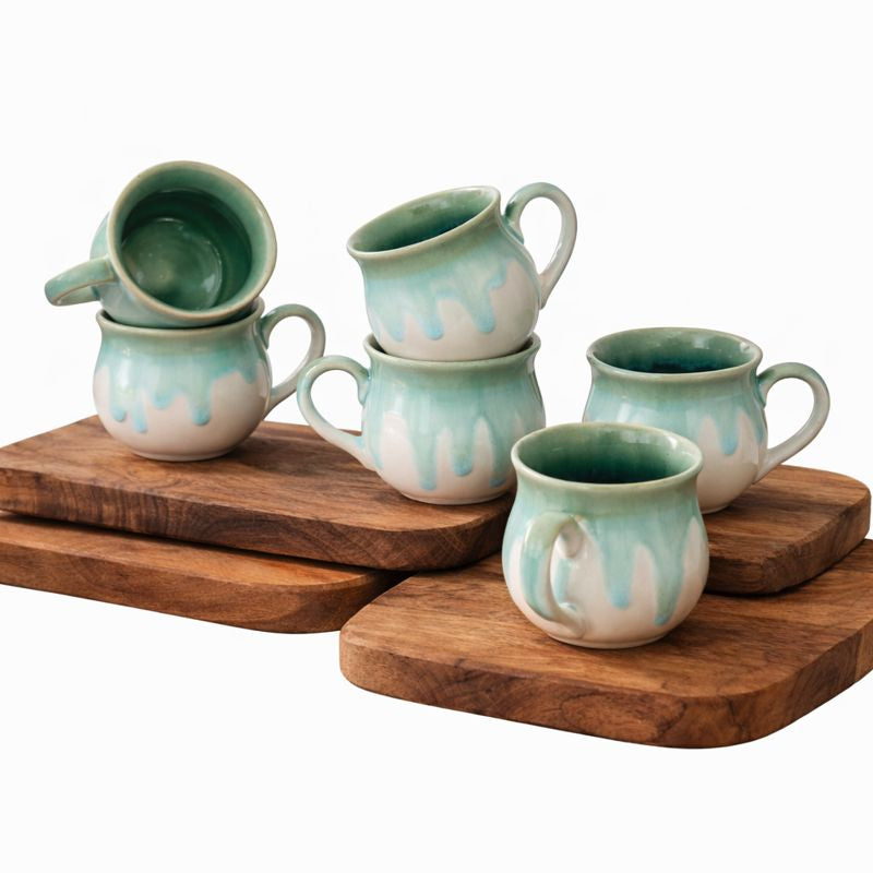 Coffee Mugs Set of 6 | 220 ml