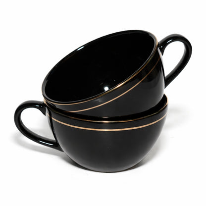 Soup Bowls with Handle Set of 2 | 275 ml