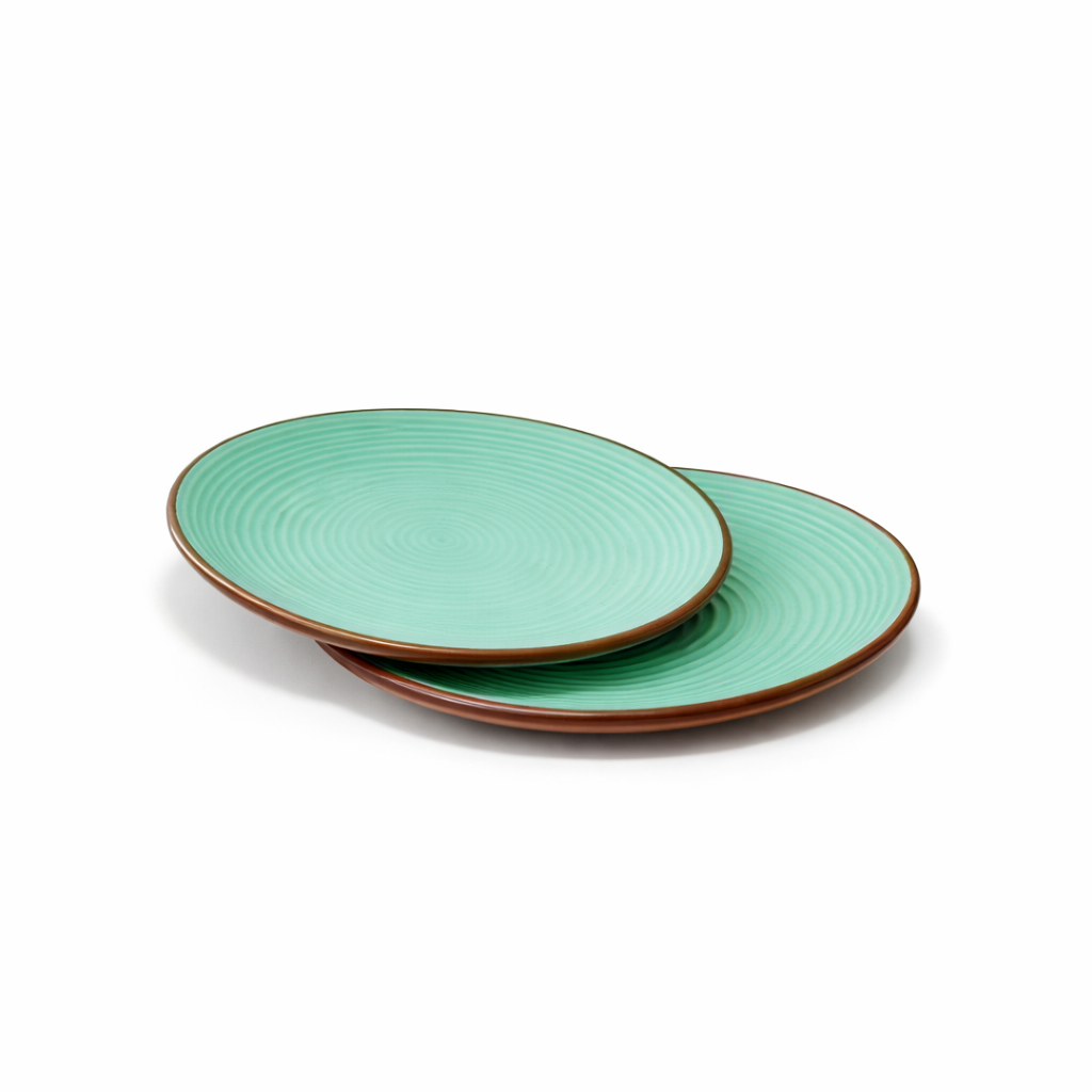Quarter Serving Plate Set of 2 | Multicolour