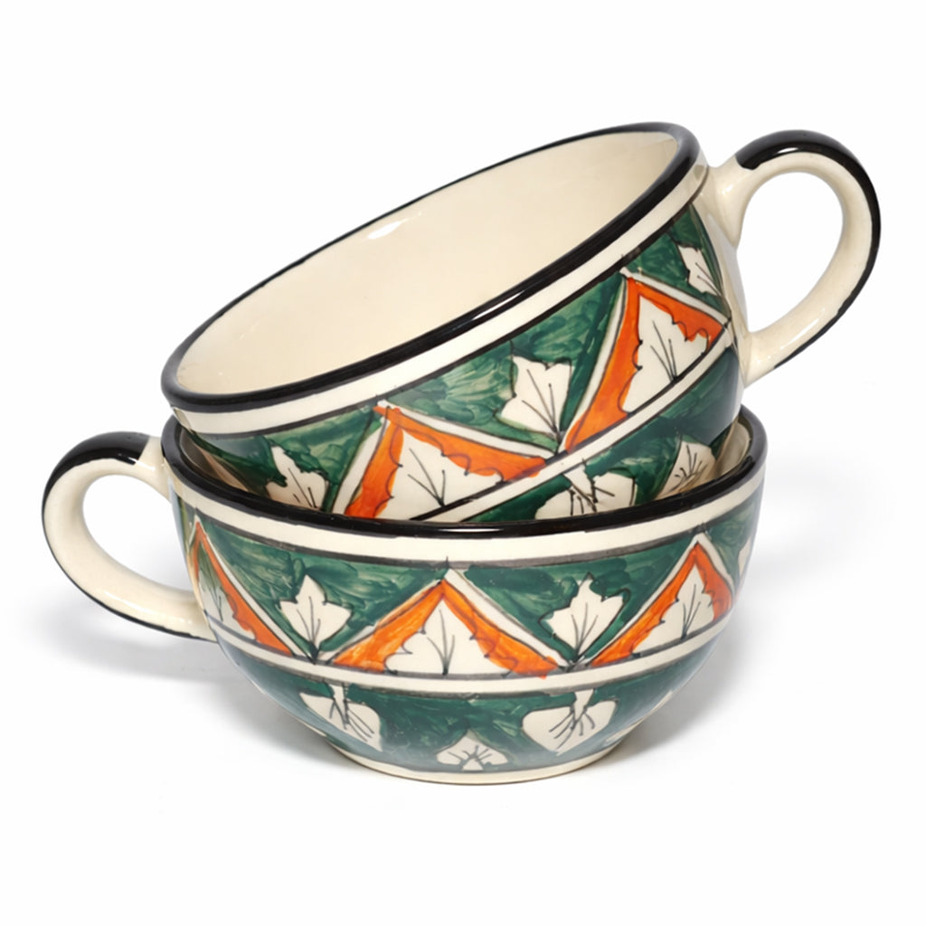 Soup Bowls Set of 2| Multicolour | 400 ml