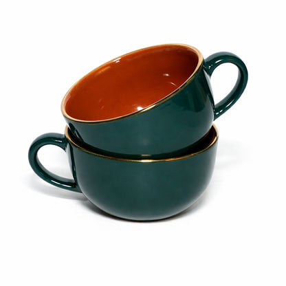 Soup Bowls with Handle Set |350 ml
