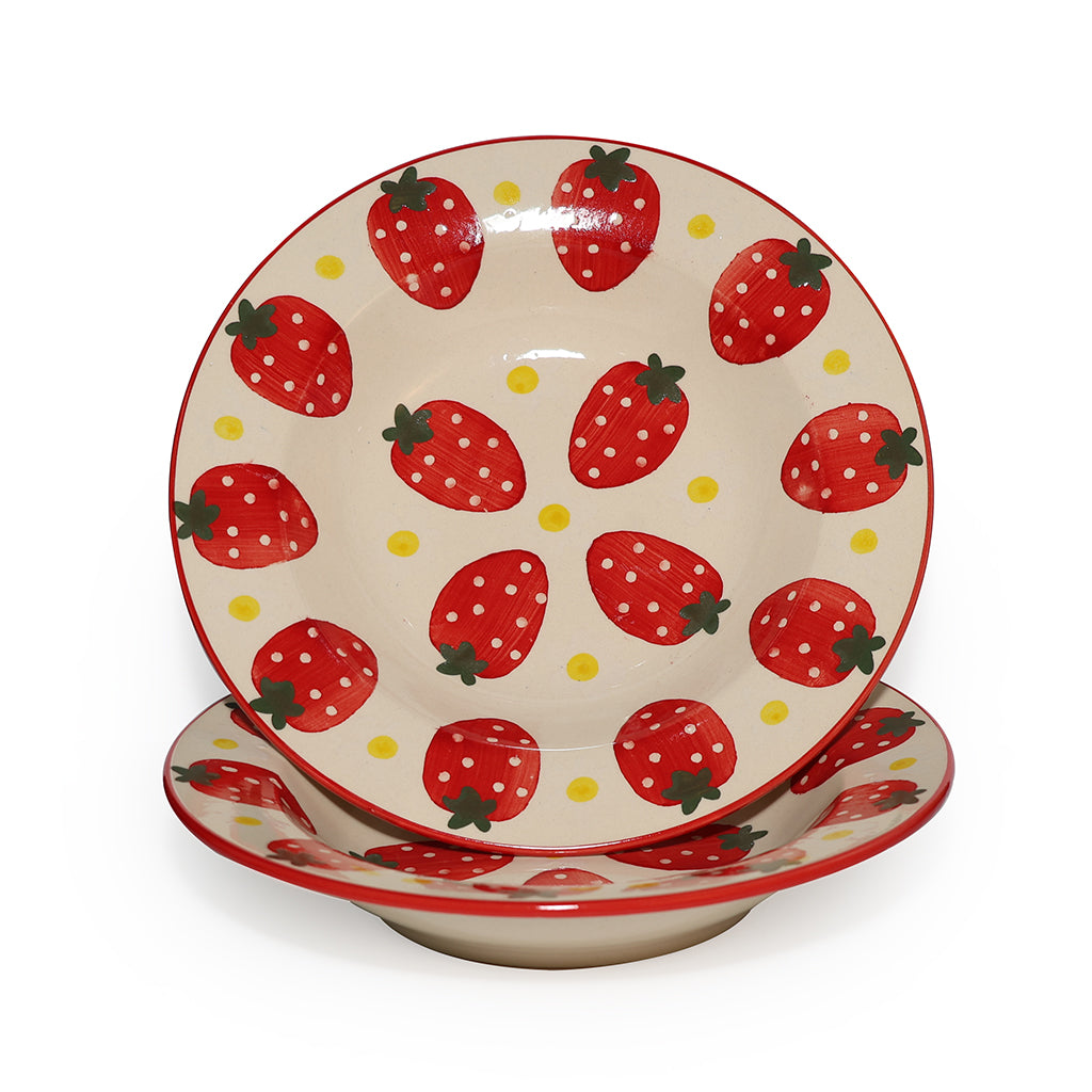 Pasta Plate Set of 2| Multicolour | 450 ml each