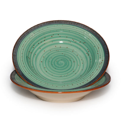 Pasta Plate Set of 2| Multicolour | 450 ml each