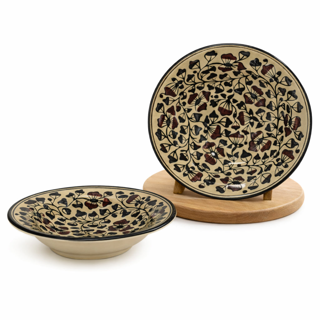 Pasta Plate Set of 2| Multicolour | 450 ml each