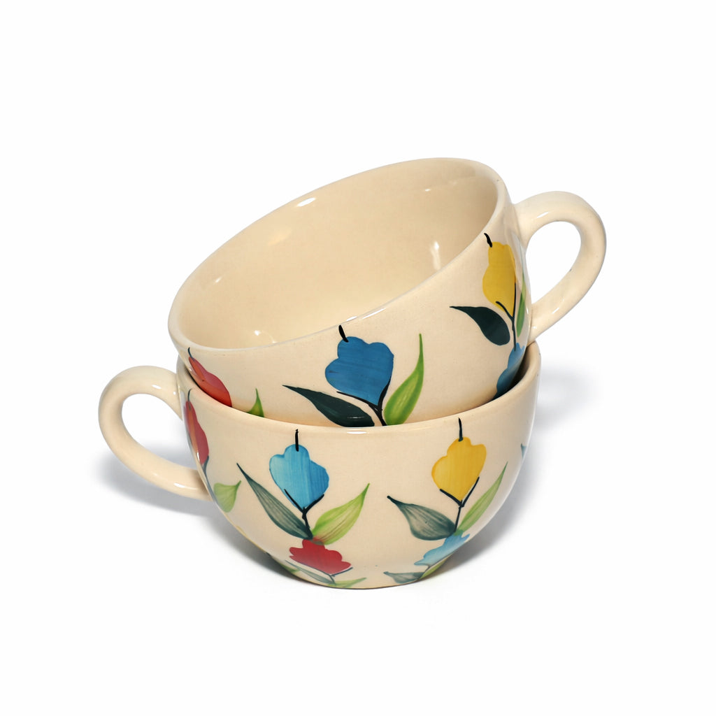 Soup Bowls Set of 2| Multicolour | 400 ml