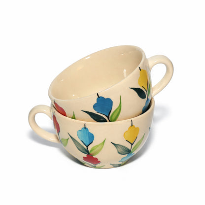 Soup Bowls Set of 2| Multicolour | 400 ml