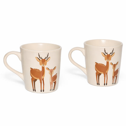 Coffee, Milk Mugs Set of 2 | Multicolor | 300 ml.