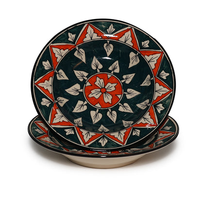 Pasta Plate Set of 2| Multicolour | 450 ml each
