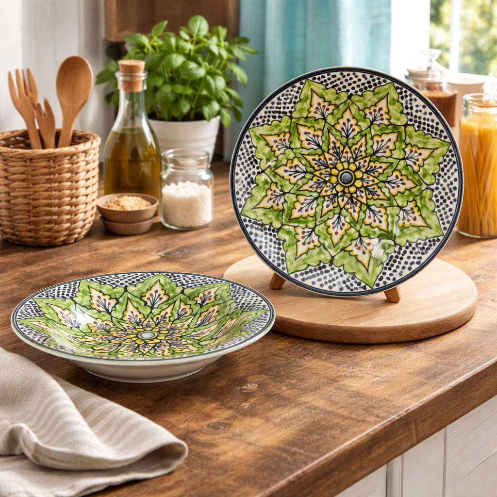 Pasta Plate Set of 2| Multicolour | 450 ml each
