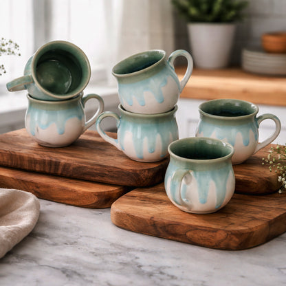 Coffee Mugs Set of 6 | 220 ml