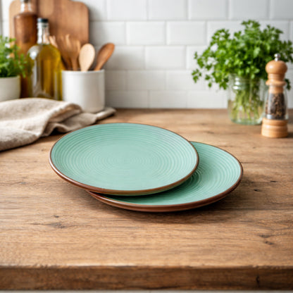 Quarter Serving Plate Set of 2 | Multicolour